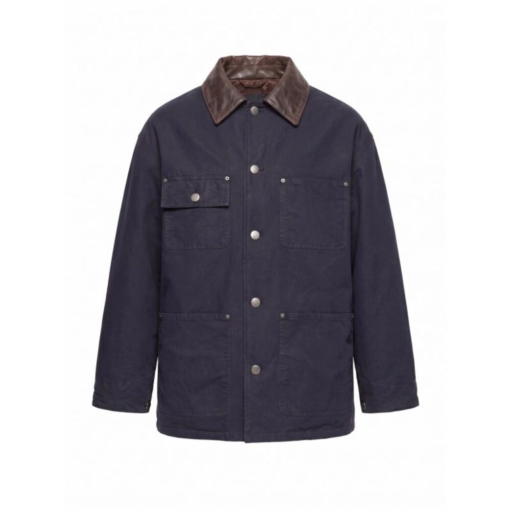 Prada Men Cotton And Re-Nylon Down Jacket